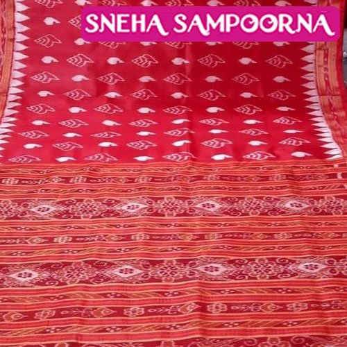 Red sankha khandua silk