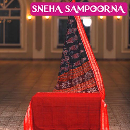 Sambalpuri Cotton Nartoki Bandha Saree